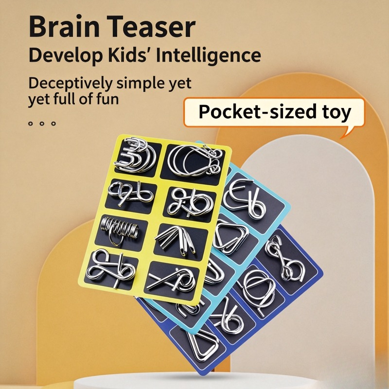 Board Game Pdf - 8 Buah Set Puzzle Logam Klasik