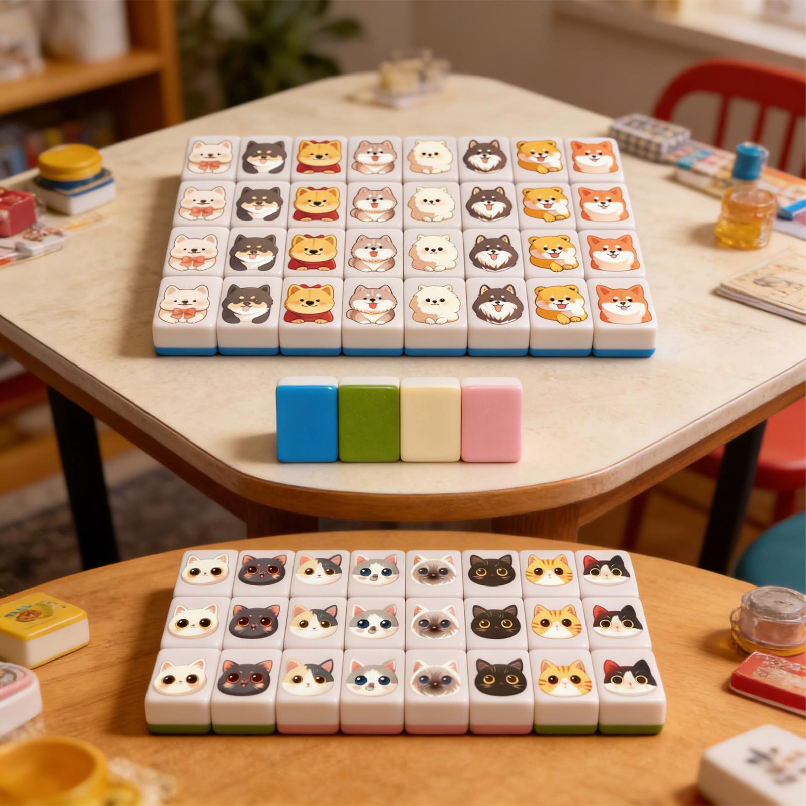 Board Game Name - 65Pcs Set Permainan Papan Mahjong Mini,