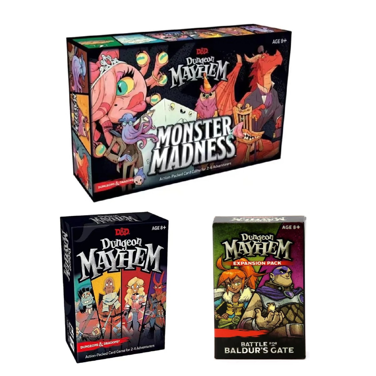 Board Game Harmonies - Baldur's Gate Dungeon Mayhem papan permainan