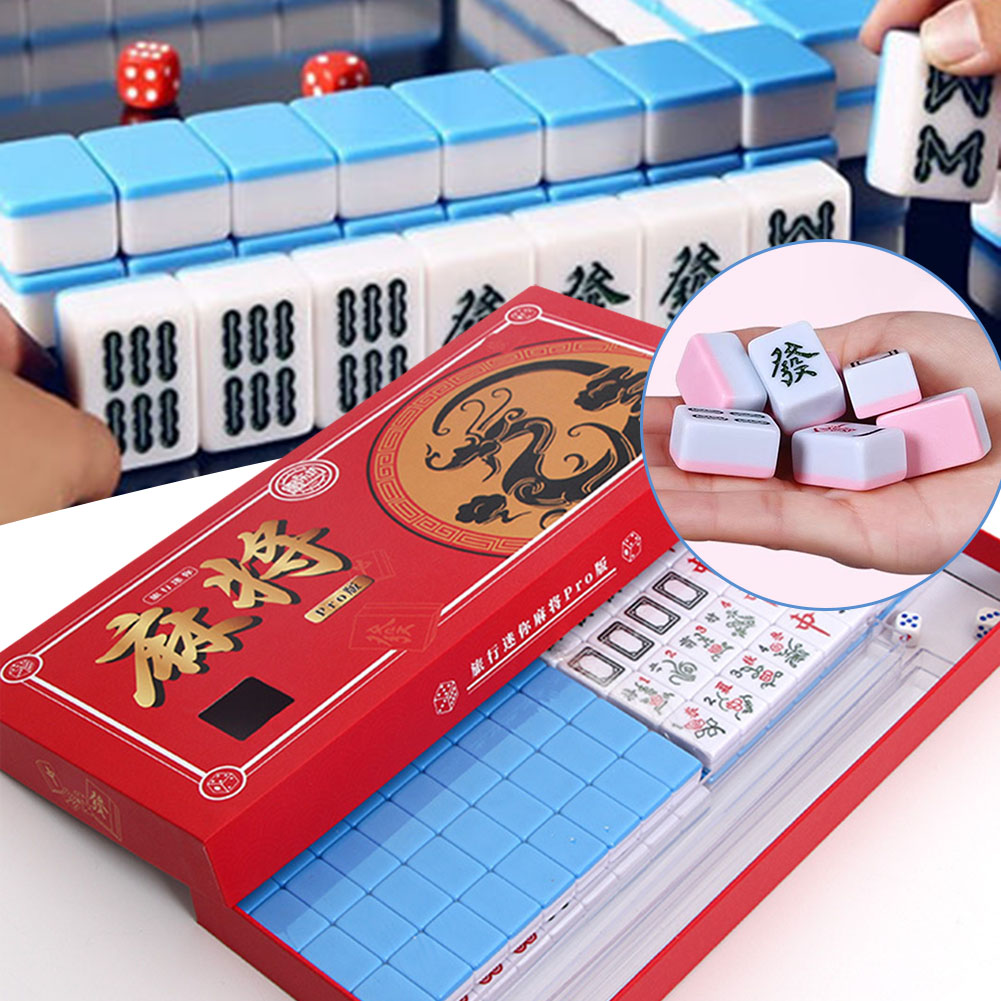 Board Game Pdf - Set Mahjong Mini Perjalanan Portabel Set