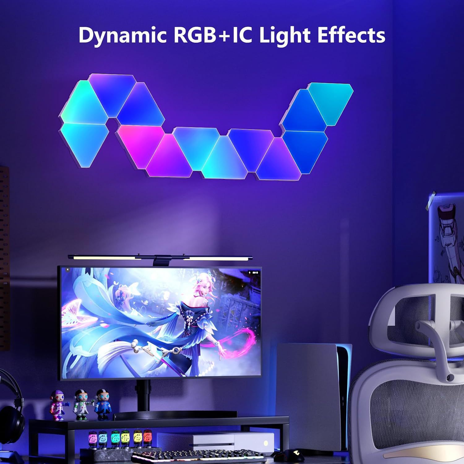 Lampu Panel Segitiga Quantum R - Board Game Room ulasan dan harga