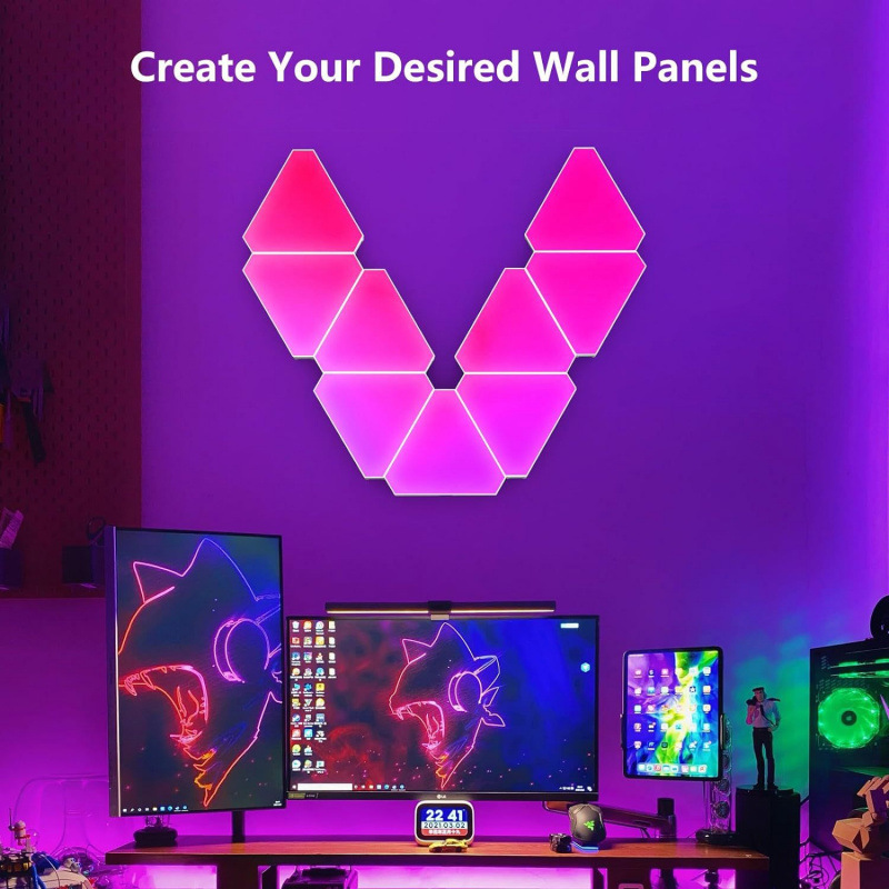Lampu Panel Segitiga Quantum R - Board Game Room ulasan dan harga