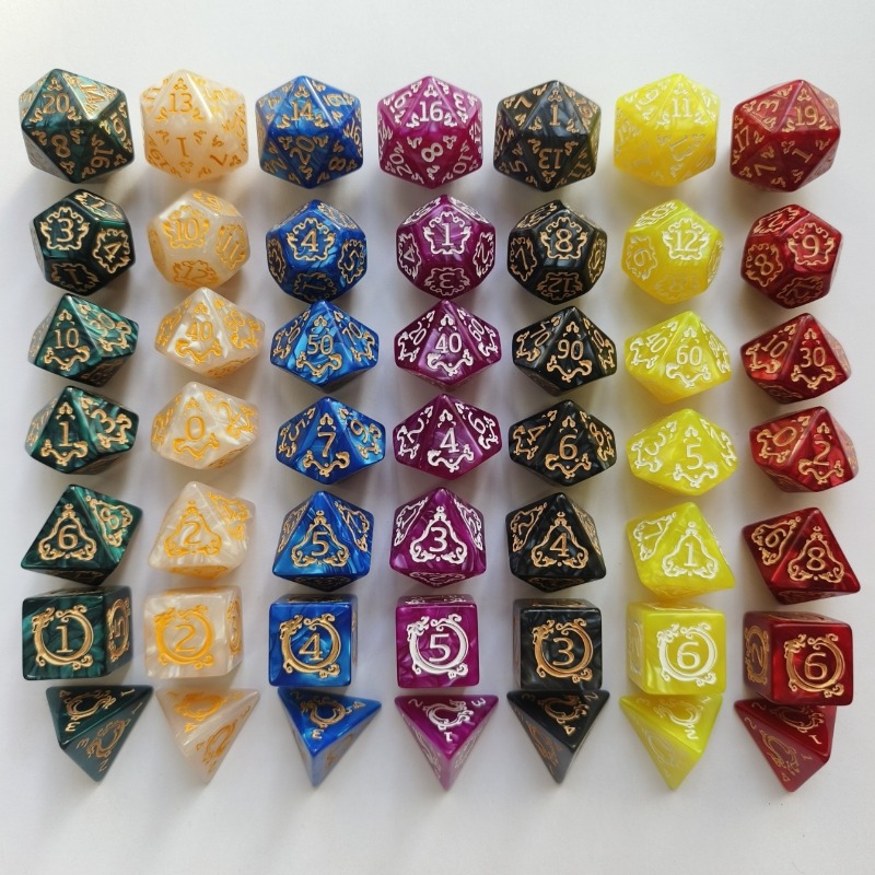 7 Buah Set Dadu DND Polihedral - Dice Set Polyhedral ulasan dan harga