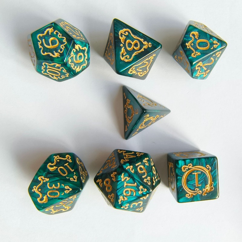 7 Buah Set Dadu DND Polihedral - Dice Set Polyhedral ulasan dan harga
