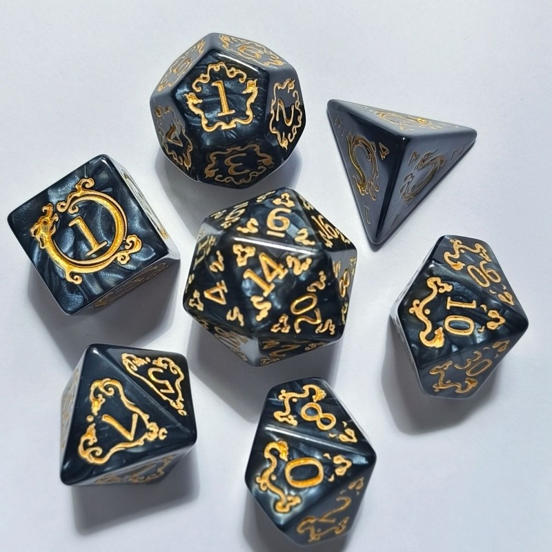 7 Buah Set Dadu DND Polihedral - Dice Set Polyhedral ulasan dan harga
