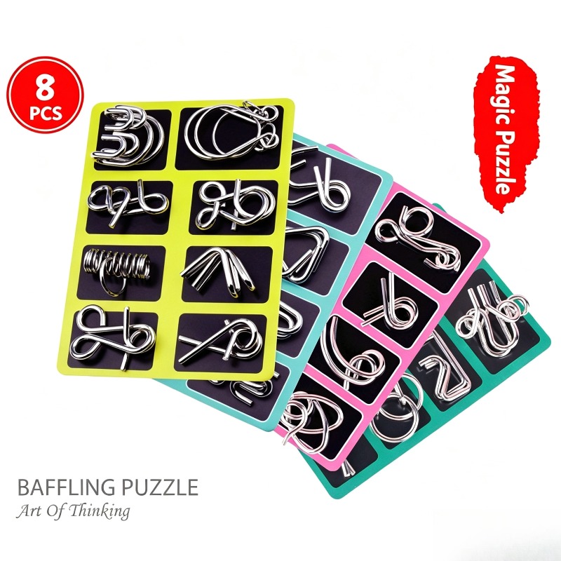 8 Buah Set Puzzle Logam Klasik - Board Game Pdf ulasan dan harga