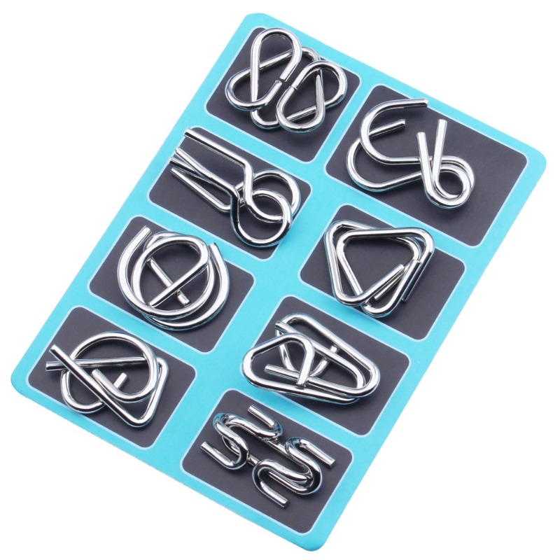8 Buah Set Puzzle Logam Klasik - Board Game Pdf ulasan dan harga