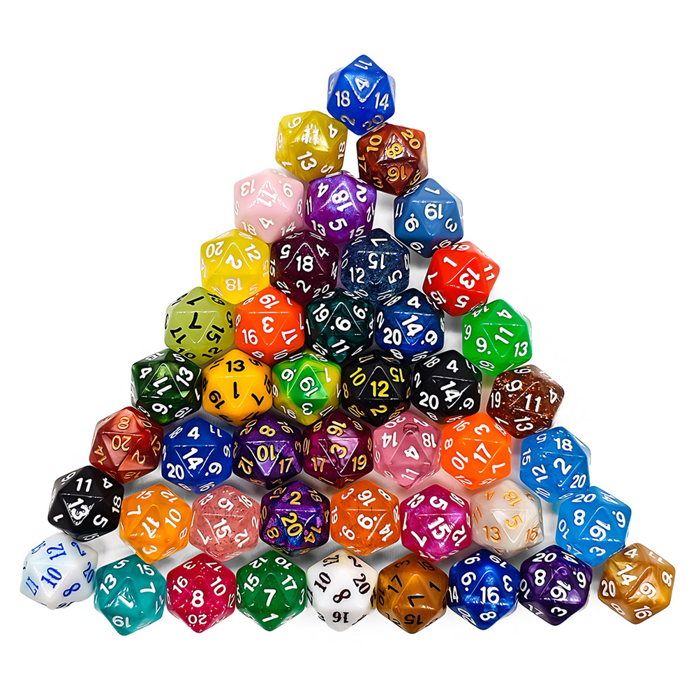 60 Buah Dadu Multi-sisi Warna  - Board Game Heat ulasan dan harga