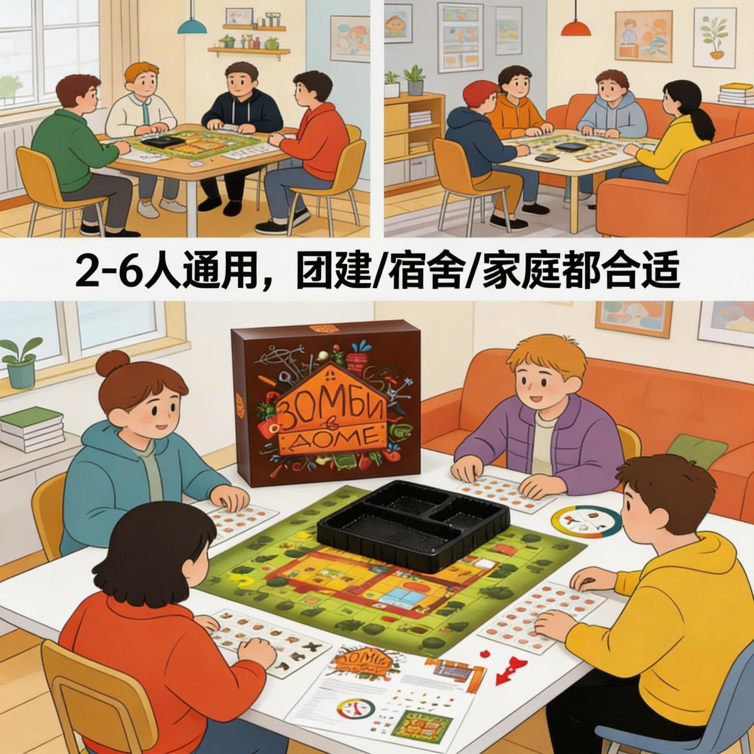 Versi Rusia Permainan Papan Be - Board Game Zombie ulasan dan harga