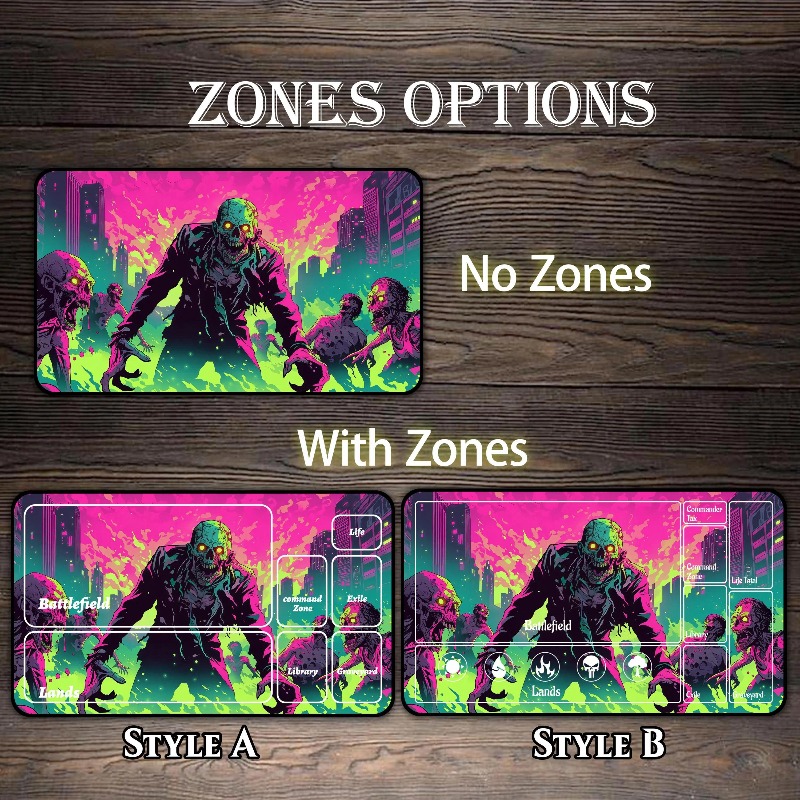 Alas Meja Neon Zombie Apocalyp - Board Game Zombie ulasan dan harga