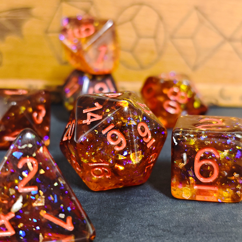 Set Dadu Polihedral Resin Konf - Dice Set Polyhedral ulasan dan harga